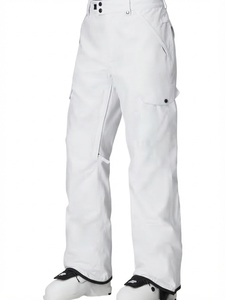 Pantalon de ski personnalisé en gros pour homme, imperméable, en lin, coupe cargo, jambe large, grande taille, sport décontracté, pantalon de neige ample pour homme - Product Image 3