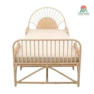 Cuna de Ratán Nhat Minh, Color Natural, Diseño Tropical, Cama para Bebé de 0 a 3 Años, Muebles Infantiles - Product Image 2