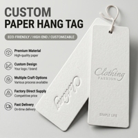 Étiquettes suspendues en papier écologiques avec logo personnalisé en relief, étiquettes de vêtements texturées de qualité supérieure, étiquettes de couleur personnalisées, cadeau de marque