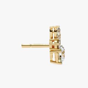 Pendientes de Diamantes Cultivados en Laboratorio con Corte Redondo de Oro de 14K, 1.40 Quilates, Certificados por IGI, Joyería Elegante para Mujer, Regalo - Product Image 4