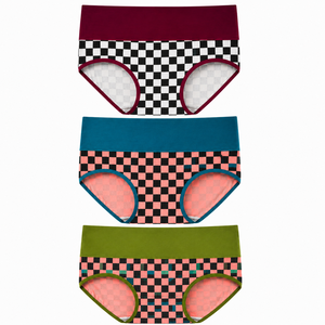 Lot de 5 bikinis AL SAWAN International pour femmes, taille mi-haute, sans couture, en coton et élasthanne, tricotés, couleur unie, basiques, lavables en machine - Product Image 6