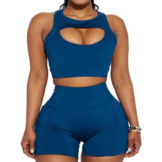 Soild Fashion Fitness Yoga Shorts & Bra Pakistan Made New Design Gym Wear Yoga Set for Women in Best Material Breathable