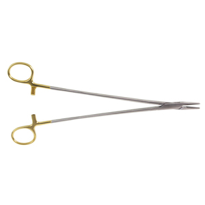 Porte-aiguilles chirurgical en acier inoxydable avec poignées dorées, certifié CE, pour utilisation en salle d'opération, instrument de classe I par Numisma - Product Image 2