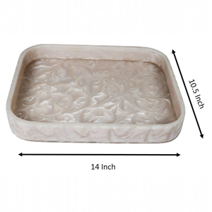 High Quality Polished Eco-Friendly Resin Serving Plate for Party Use - Product Image 3