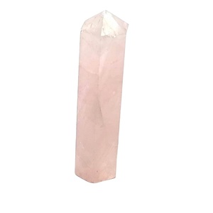 Torre de cuarzo rosa de cristal de alta calidad Cristal de alta calidad Reiki curación piedra preciosa punto obelisco torre al por mayor - Product Image 1