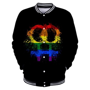 Veste universitaire en Satin personnalisée de haute qualité pour hommes femmes support Baseball Bomber hiver tissu en cuir de sublimation - Product Image 5