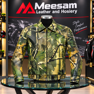 Chaqueta de Motocicleta de Cuero para Hombre, Perforada, Transpirable, Protectora, para Carreras, Gris, Piel de Canguro, Calidad Premium - Product Image 5
