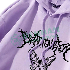 Sweat à capuche unisexe personnalisé en coton molletonné épais, teinture écologique, coupe classique, imprimé DTG animé - Product Image 4