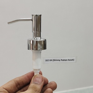 Newly Launched <b>Mirror</b> Polished Soap Lotion Dispenser Pump Premium Refillable Liquid Soap Dispenser Pump with <b>Plastic</b> Pipe - Product Image 6