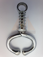 Support de bague de tête en acier inoxydable robuste et personnalisable avec ressort pour la manipulation du bétail vétérinaire, 11 cm, pour porcs et bovins