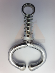 Heavy Duty Stainless Steel Bull Nose Ring <b>Holder</b> with Spring for Veterinary Livestock Handling 11cm for Pig & Cattle - Product Image 3