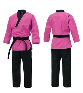 Pink Judo Uniform <b>Set</b> for Adults 100% Cotton Breathable Loose Fit Unisex Martial Arts Wear Black Belt Digital Print 100g Fabric - Product Image 1