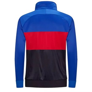 Conjunto Deportivo para Hombre en Negro y Azul con Bloques de Color, Sudadera con Cierre Completo y Pantalones Jogger, Estilo Deportivo Casual para Otoño, Corte Regular - Product Image 3