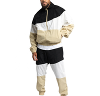 Nouvelle Collection : Ensemble Coupe-Vent Imprimé Personnalisé avec Logo, Style Streetwear à Capuche et Cordon de Serrage, Manches Longues, Panneaux Respirants – Vente en Gros