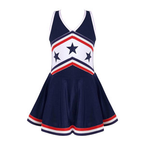Uniforme de cheerleading léger, respirant et extensible en polyester et élasthanne pour l'entraînement et les pratiques en extérieur - Product Image 1