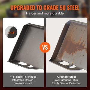 Placa de Adaptação para Minicargadora de 1/4'' de Espesor, Placa de Carga Rápida, Receptor de Enganche de 2.28'', Capacidad de 3000 LBS, Piezas de Maquinaria Agrícola - Product Image 3