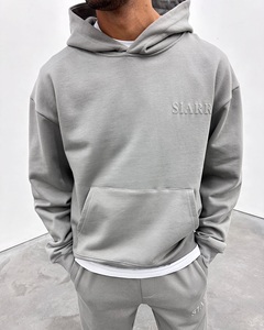 Winter Custom Logo Track Suits French Terry Hoodie Set Mens Blank Heavy Weight <b>Thick</b> <b>Fleece</b> Cotton Oversized Tracksuits for Men - Product Image 4