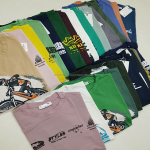 Nouveau T-shirt décontracté pour homme 2026, haute qualité, coton pur doux, respirant, respectueux de la peau, imprimé, col oversize, tricoté sur le devant - Product Image 3