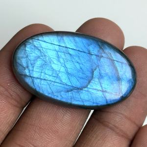 Labradorite bleue naturelle chatoyante, cabochons de formes variées, labradorite polie, pierres précieuses en vrac pour la fabrication de bijoux, vente en gros - Product Image 3