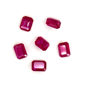 Rubis naturels non traités du Mozambique, octogones calibrés 4x5mm, pierres précieuses de rubis naturelles facettées pour la fabrication de bijoux, prêtes à l'emploi - Product Image 6