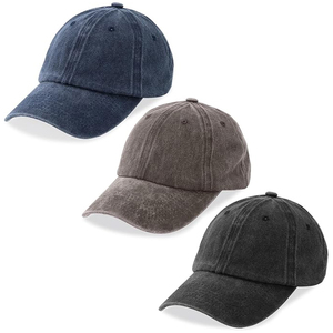 Retro Outdoor Casual Washed Denim Soft Top Baseball <b>Cap</b> for Men and <b>Women</b> New Fashion Trend - Product Image 2