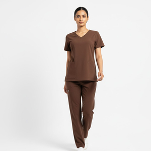 Medical Nursing <b>Uniform</b> <b>Scrubs</b> Unisex Hospital <b>Scrub</b> Sets Custom <b>Uniforms</b> High Quality Canvas Fabric Custom Logo Nursing Staff - Product Image 1