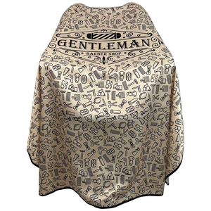 ผ้าคลุมตัดผมสำหรับร้านเสริมสวยมืออาชีพ ลายหัวกะโหลกทันสมัย ผ้ากันเปื้อนช่างตัดผม กันน้ำ ผ้าคลุมตัดผม - Product Image 1