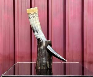 Natural Viking Horn with Horn Stand for use drinking home and Restaurant and Office and Party Best and First Level quality. 2026 - Product Image 6
