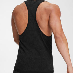 Best Quality Men's Tank Tops Racer Back Quick Dry Anti-shrink Casual 100% Polyester Gym Fitness Sport Sleeveless Workout Shirt - Product Image 2