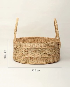 Cesta redonda de regalo de mimbre tejida a mano, cesta de almacenamiento hecha a mano, venta al por mayor, ecológica, hecha en Vietnam - Product Image 2
