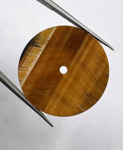 หน้าปัดนาฬิกาพร้อมกลไก NH35 ประดับด้วยหินไทเกอร์อายธรรมชาติ สีน้ำตาล/ดำ ขนาด 24.5 มม. หนา 1 มม. ดีไซน์คลาสสิก สวยงาม เหมาะสำหรับการประกอบนาฬิกา - Product Image 1