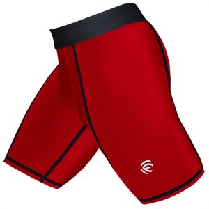 Short de compression unisexe avec poche pour coupe-frisbee - Rouge - Product Image 4