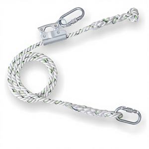 Cuerda de Seguridad de Poliéster y Acero para Trabajo en Altura, Hebilla de Conexión Rápida, 1200 kg de Resistencia a la Rotura, Certificación CE, Longitud Ajustable, 100 kg - Product Image 1