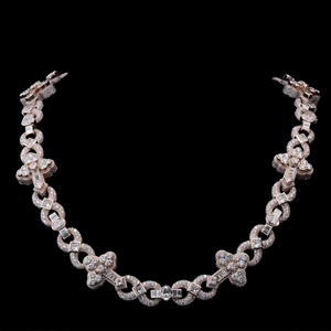 Collier en diamant en argent sterling 925, moissanite, coupe ronde, bijoux fins, brillance étincelante, accessoire de mode élégant et intemporel - Product Image 3