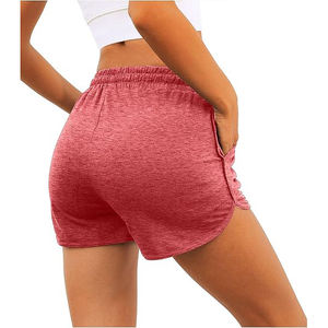 Pantalones Cortos de Mujer de Forro Polar, Cintura Alta, Bolsillos Laterales, Cordón Ajustable, Cintura Elástica, Corte Holgado, Ropa Informal - Product Image 3