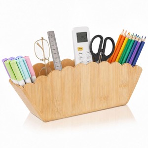 Soporte para Lápices de Bambú Hecho a Mano, Organizador de Escritorio, Venta al por Mayor en India - Product Image 1