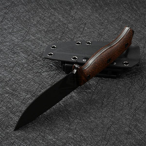 Cuchillos de Hoja Fija con Mango de Madera Hechos a Mano, Último Modelo, Cuchillas de Acero Damasco Inoxidable OEM de Alta Calidad, Logotipo Personalizado, 3 Años de Garantía - Product Image 5