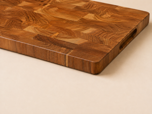 Tabla de Cortar Rectangular de Madera de Acacia Premium, Ecológica, con Asas Laterales para Preparación de Alimentos en la Cocina - Product Image 2