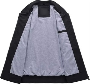 เสื้อแจ็คเก็ตวาร์ซิตี้ไซส์ใหญ่สำหรับผู้ชาย ขายส่งเสื้อแจ็คเก็ตวาร์ซิตี้แบบเรียบ ปักโลโก้ได้ตามสั่ง เสื้อแจ็คเก็ตเบสบอลแบบเรียบสำหรับผู้ชาย - Product Image 6