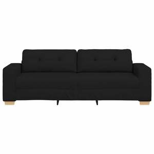 โซฟาผ้าสีดำ 3 ที่นั่ง ขนาด 220x78x80 ซม. สำหรับห้องนั่งเล่น - Product Image 4