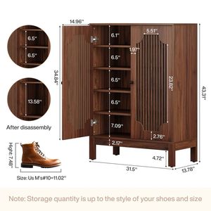 <b>Shoe</b> Cabinet and <b>Rack</b> Practical <b>Storage</b> Solution for <b>Shoe</b> Organization - Product Image 6