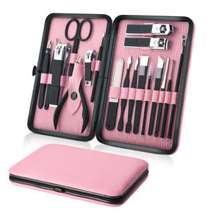 Manicure and Pedicure <b>Sets</b> <b>Nail</b> Clippers Tools Stainless Steel Professional <b>Nail</b> Scissors <b>Cutter</b> Travel Case Kit 7in1 OEM - Product Image 5