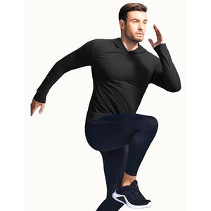 <b>Men</b> Lightweight Pullover <b>Hoodie</b> Long Sleeve Sweatshirt Breathable Comfortable Casual Athletic Sportswear for <b>Running</b> Workout Gym - Product Image 2