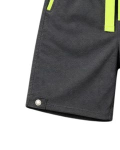 Custom Men Charcoal Gray Sleeveless Tank Top And Shorts <b>Set</b> Casual Summer Cotton Outfit Neon Green Trim Drawstring Two Piece <b>Set</b> - Product Image 6