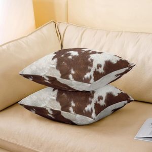 Housse de coussin en coton à motif animalier, rectangulaire, style nordique, décoration d'intérieur, respirante, imprimée, fermeture enveloppante - Product Image 3