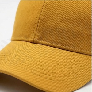 Yellow 6-Panel <b>Baseball</b> <b>Cap</b> Adjustable Snapback Hat Unisex Cotton Twill Solid Color Casual Style Adult Fit - Product Image 4
