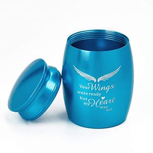 Heritage Aluminum <b>Keepsake</b> Funeral Cremation Urn <b>Memorial</b> Ash Container Featuring Elegant Surface Design And Fine Finish - Product Image 5