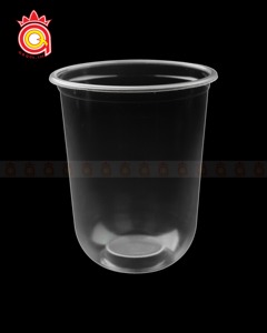 Quang Quan 95mm 12oz-20oz Clear PP Tazas de pared simple con tapas Materiales sostenibles ecológicos Fabricante de Vietnam - Product Image 2