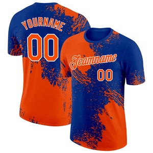 Wholesale Direct Manufacturing Industry Custom Lakes Blue White 3D Pattern Design <b>Unicorn</b> Rainbow Performance <b>T</b>-<b>Shirt</b> 100% - Product Image 6