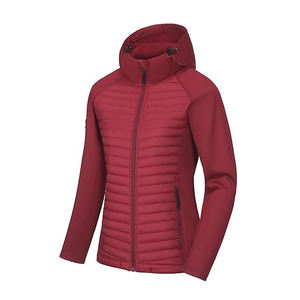 Veste matelassée pour femmes grandes tailles, couleur unie, imperméable, réversible, prix de gros - Product Image 3